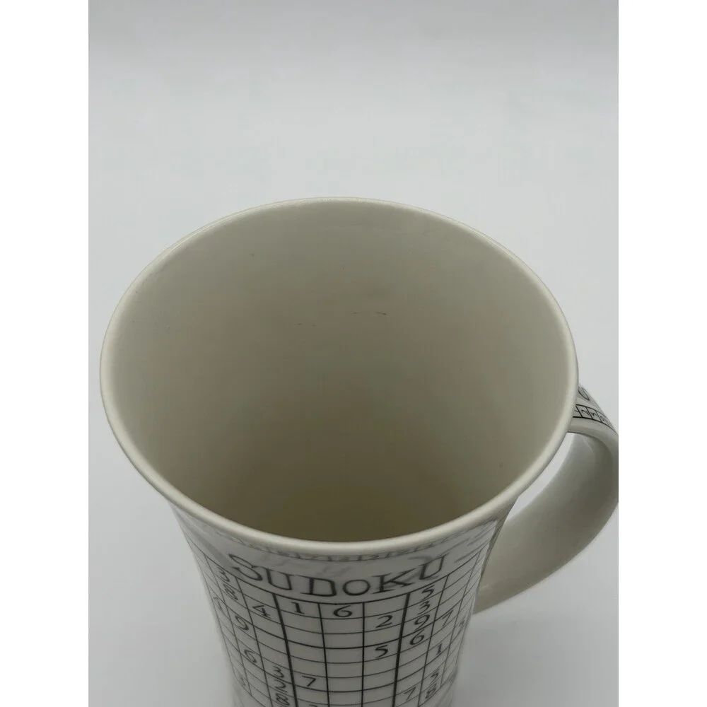 Dunoon Porcelain England Tall Mug The Origins of Sudoku Coffee Mug Vintage
